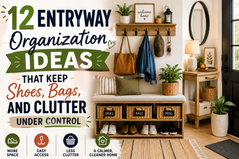 12 Entryway Organization Ideas That Keep Shoes, Bags, and Clutter Under Control