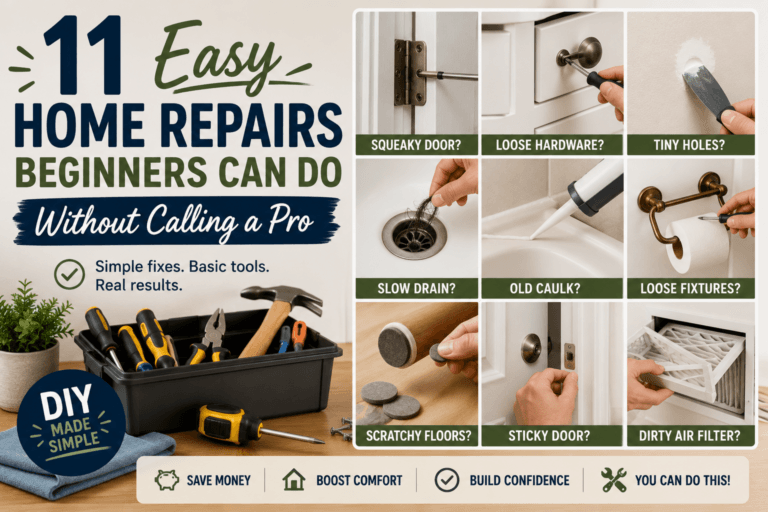 11 Easy Home Repairs Beginners Can Do Without Calling a Pro