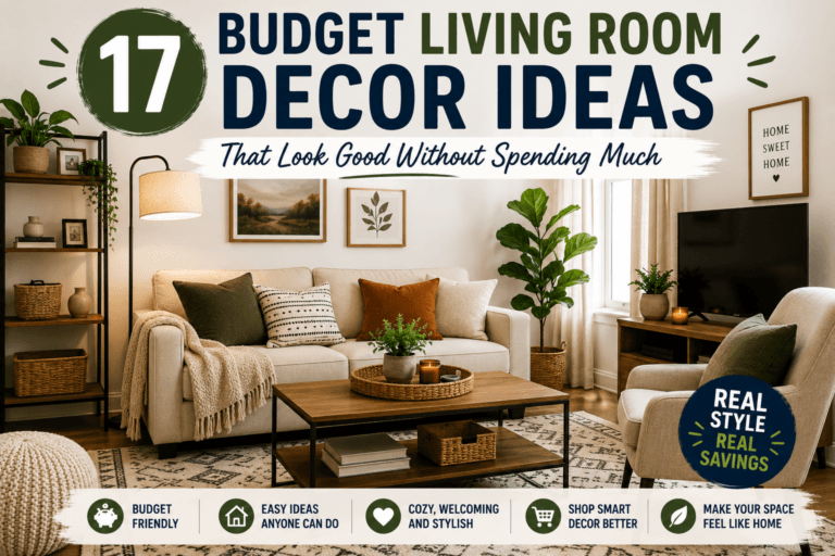 17 Budget Living Room Decor Ideas That Look Good Without Spending Much