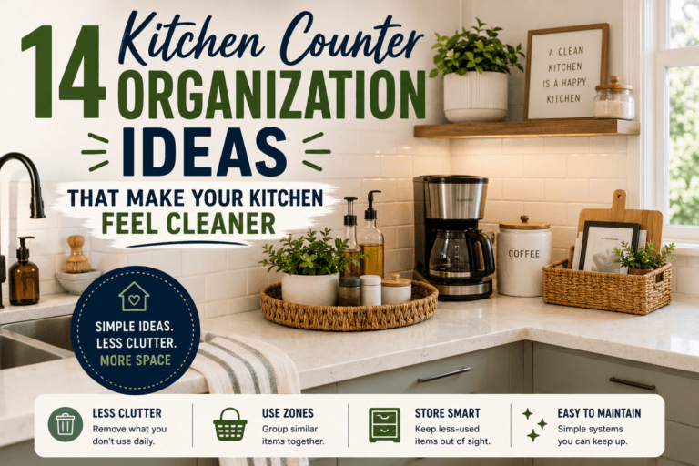 14 Kitchen Counter Organization Ideas That Make Your Kitchen Feel Cleaner