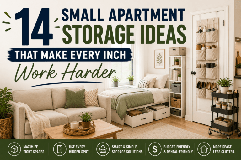 14 Small Apartment Storage Ideas That Make Every Inch Work Harder