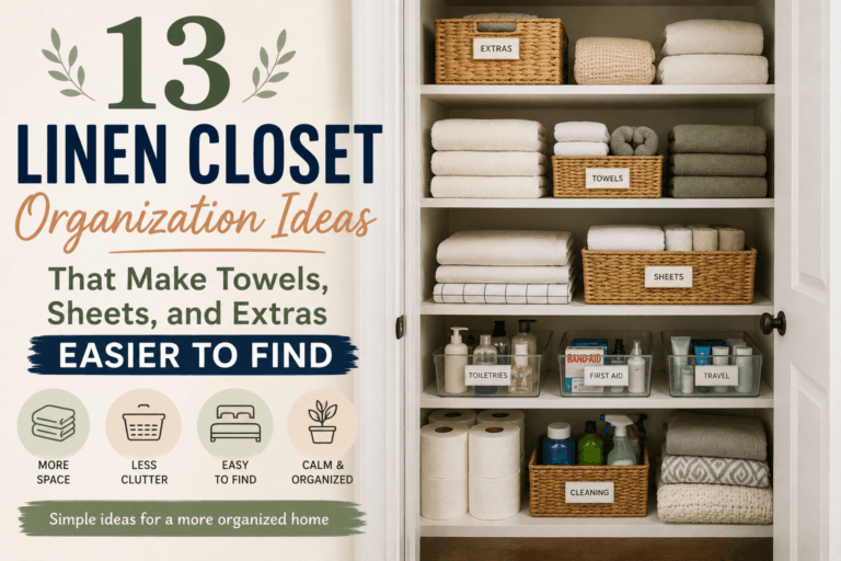 13 Linen Closet Organization Ideas That Make Towels, Sheets, and Extras Easier to Find