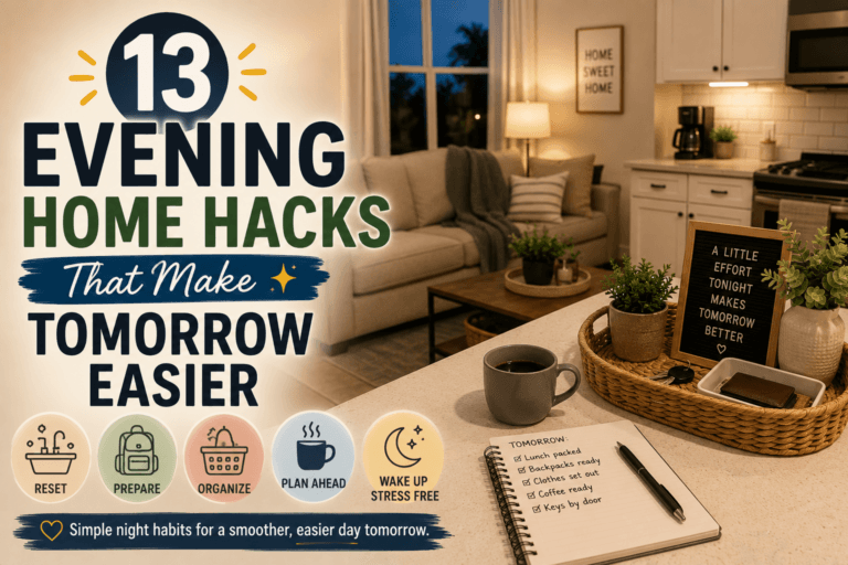 13 Evening Home Hacks That Make Tomorrow Easier
