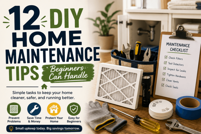 12 DIY Home Maintenance Tips Beginners Can Handle