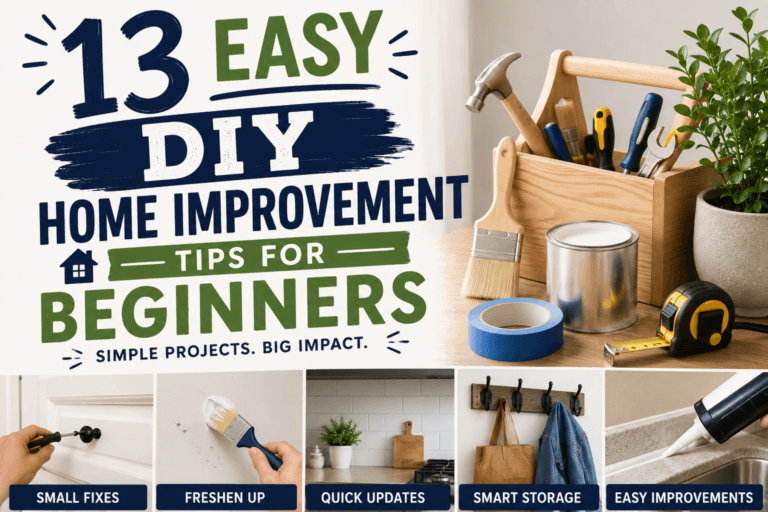 13 Easy DIY Home Improvement Tips for Beginners