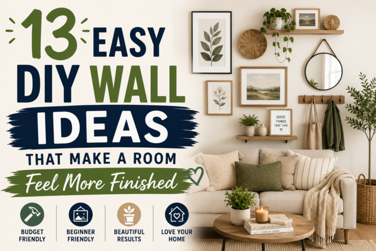 13 Easy DIY Wall Ideas That Make a Room Feel More Finished