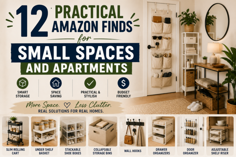 12 Practical Amazon Finds for Small Spaces and Apartments