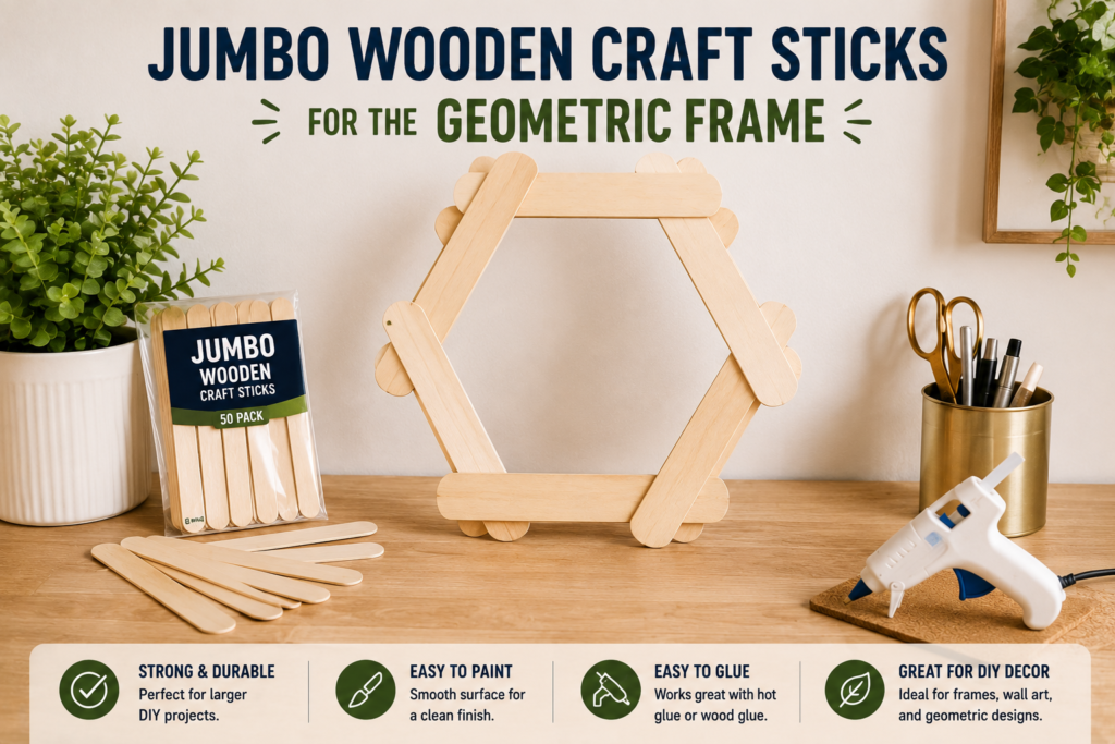 DIY geometric wall mirror