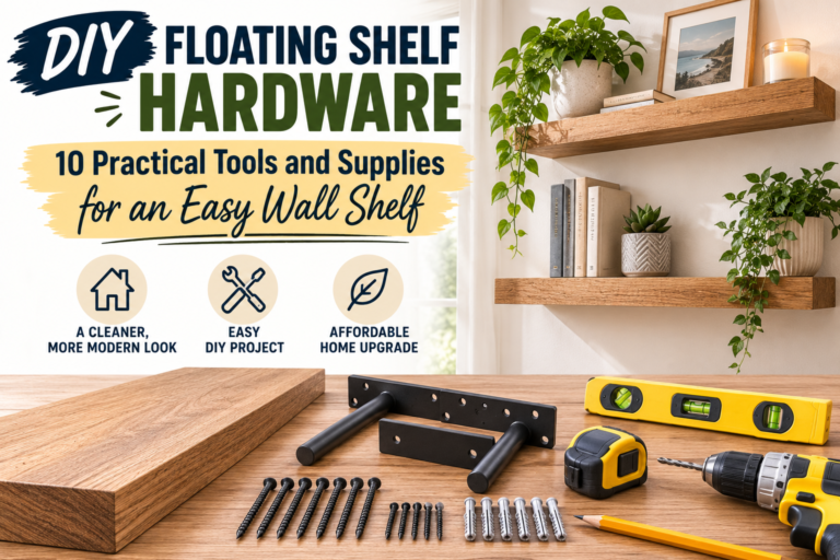 DIY Floating Shelf Hardware: 10 Practical Tools and Supplies for an Easy Wall Shelf