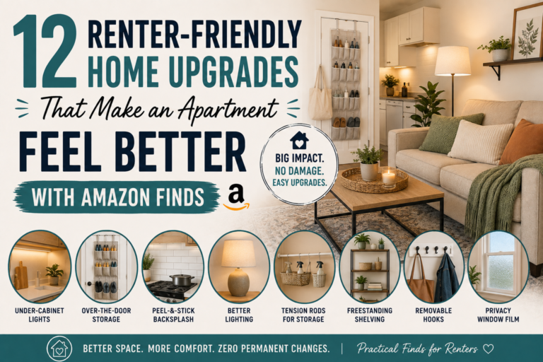 12 Renter-Friendly Home Upgrades That Make an Apartment Feel Better — With Amazon Finds