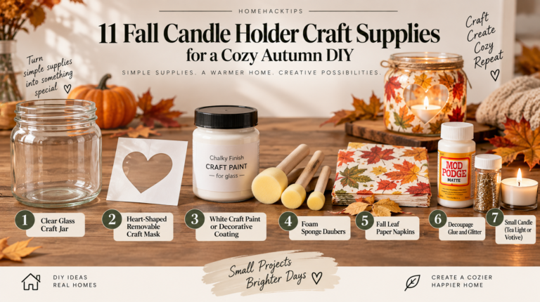 11 Fall Candle Holder Craft Supplies for a Cozy Autumn DIY